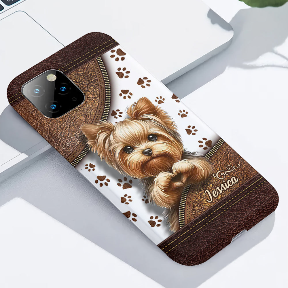 Cute Yorkshire Terrier - Personalized Dog Full Print Phone Case