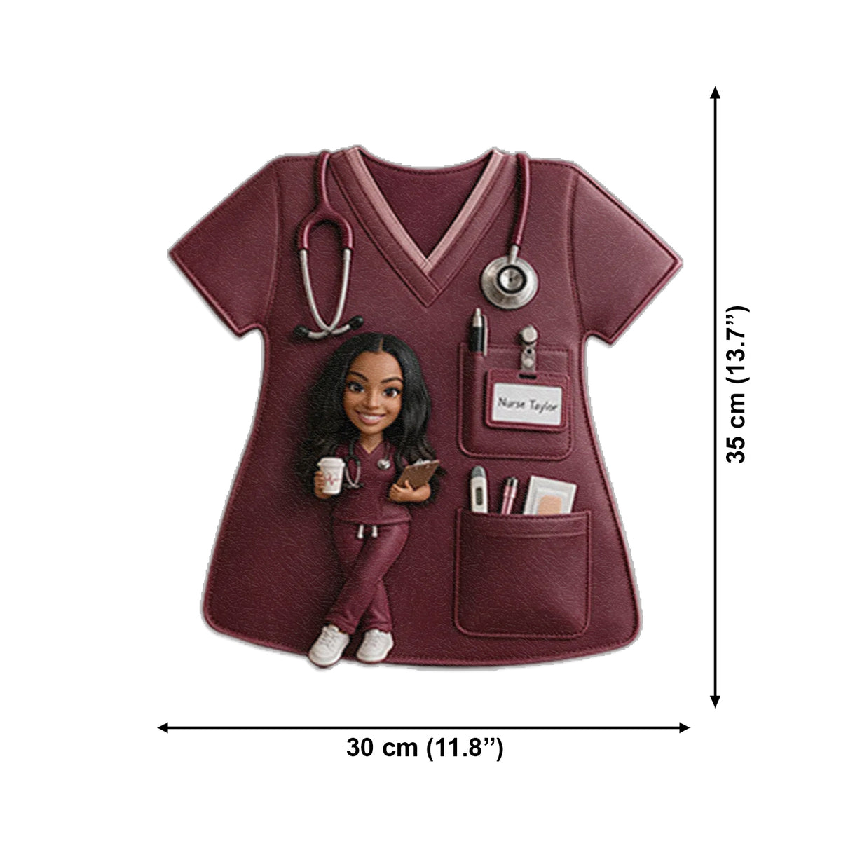 Custom Backpack For Nurse, Custom From Any Photo - Personalized Nurse Changeable Leather Patch Backpack