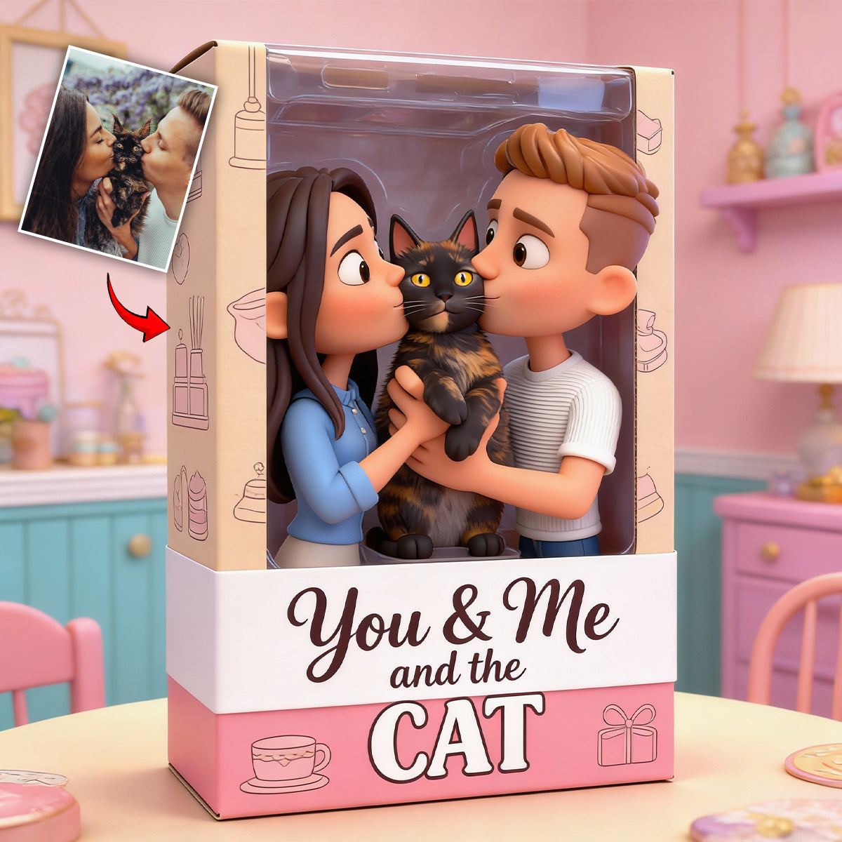 I Love Cats - Personalized Cat Custom Shaped Acrylic Plaque