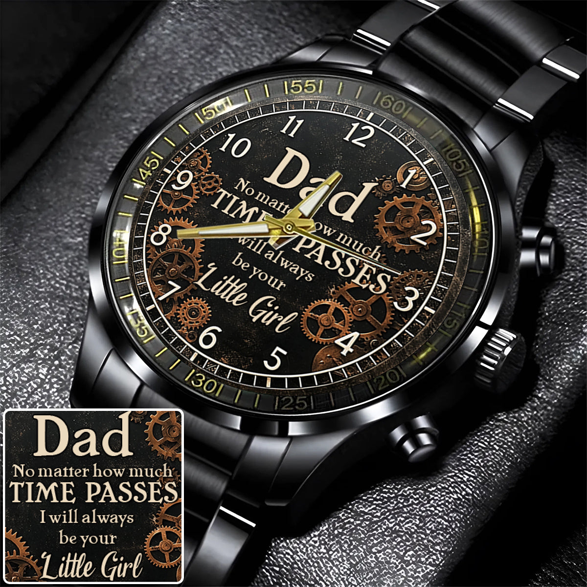 I Will Always Your Little Kid - Personalized Father Hand Watch