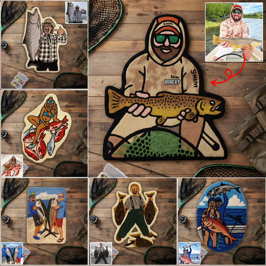 Love Fishing - Personalized Fishing Non-Slip Tufted Rug