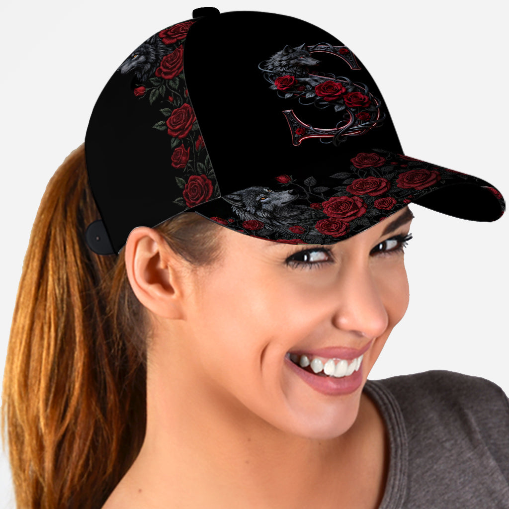 Wolf & Roses - Personalized Wolf Classic Cap