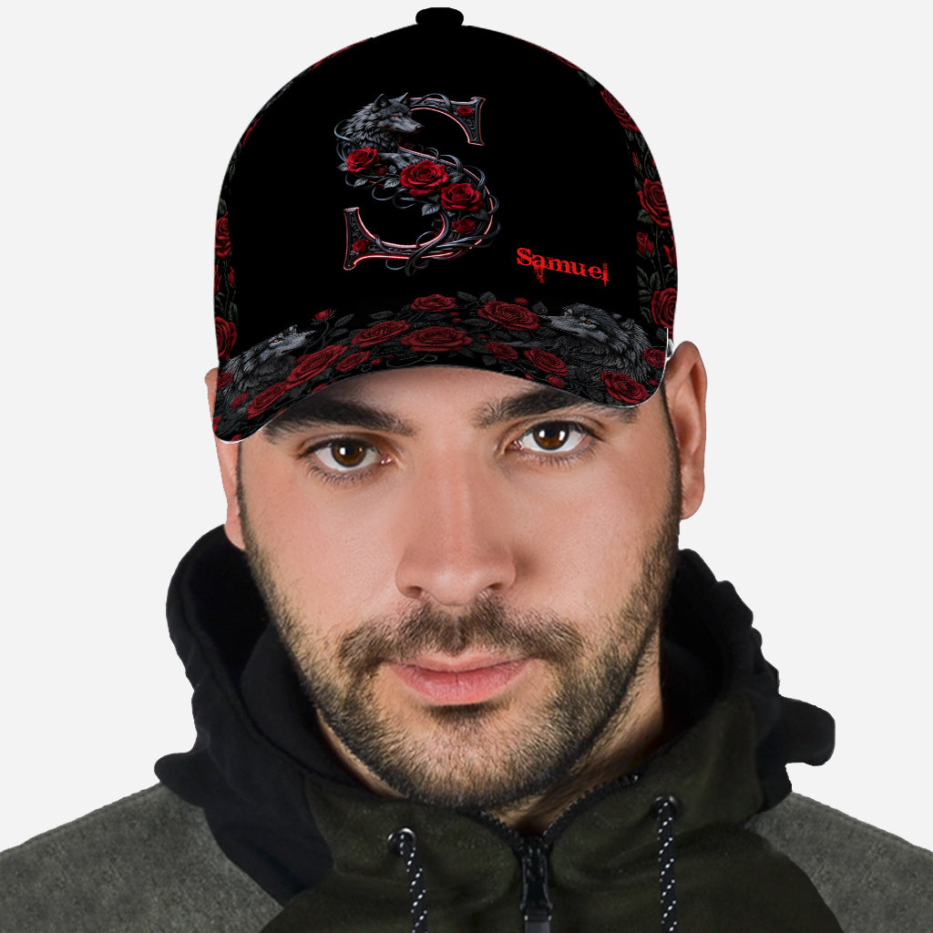 Wolf & Roses - Personalized Wolf Classic Cap