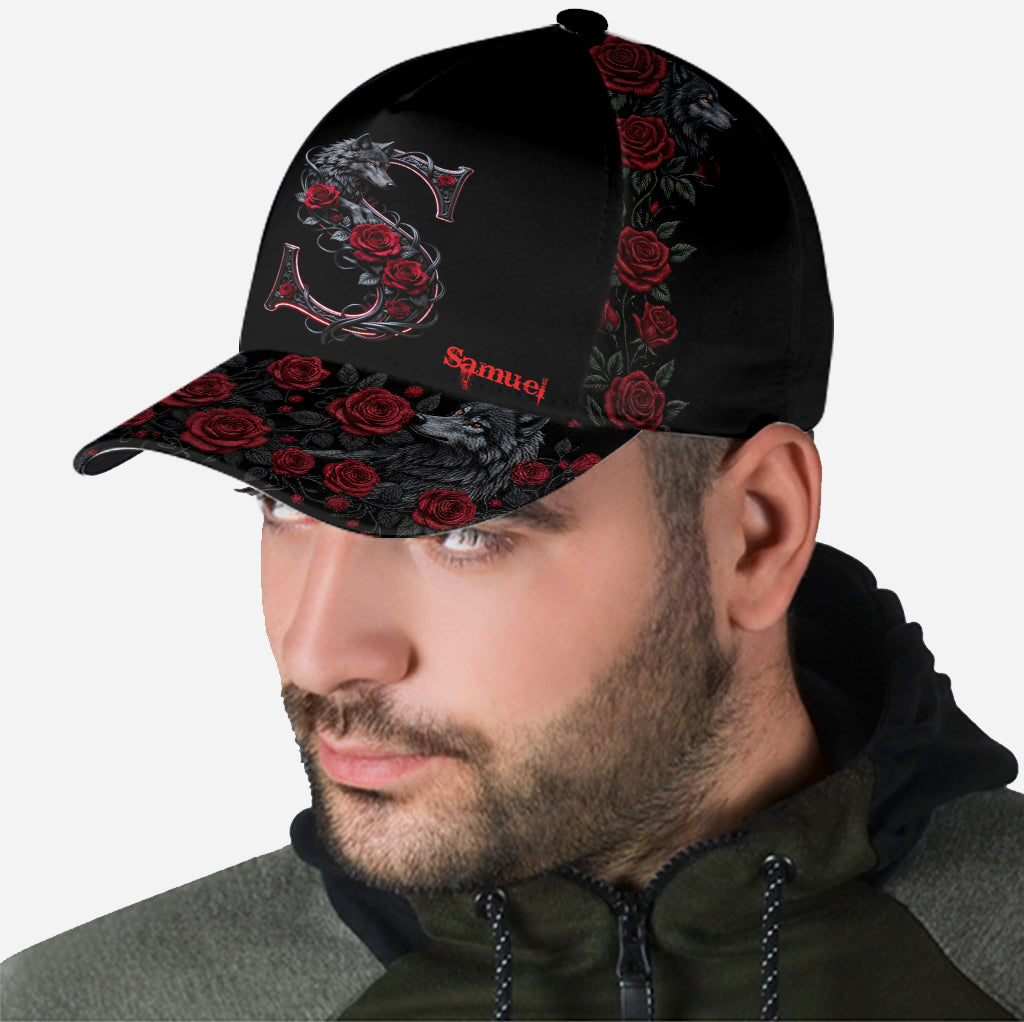 Wolf & Roses - Personalized Wolf Classic Cap