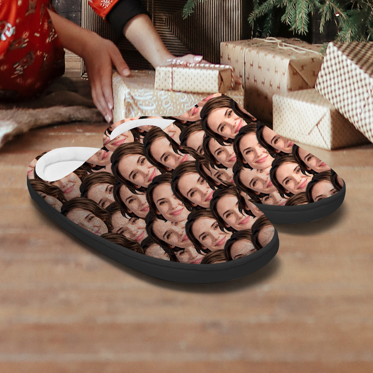 Custom Photo Slippers - gift for dog lover, cat lover, anyone - Personalized Slippers