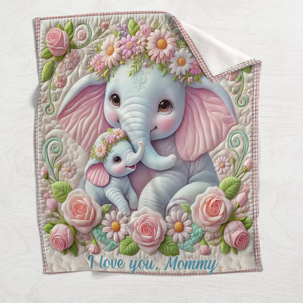 I Love You - Personalized Mother Blanket