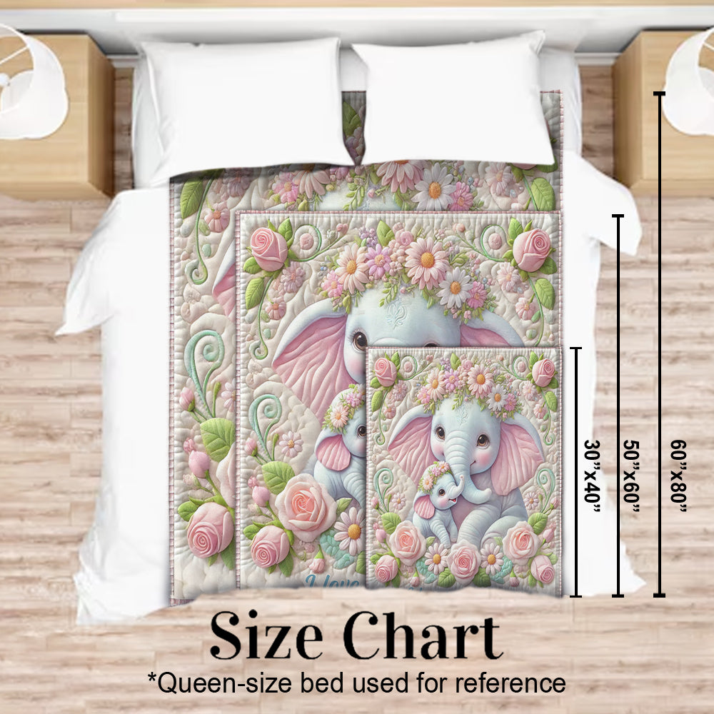 I Love You - Personalized Mother Blanket