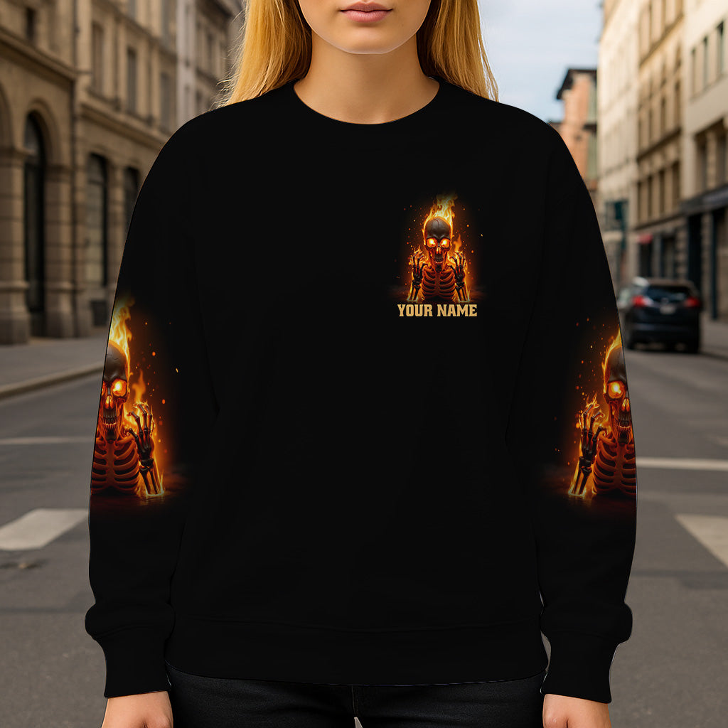 My Give A F Is Broken - Personalized Skull All Over Shirt