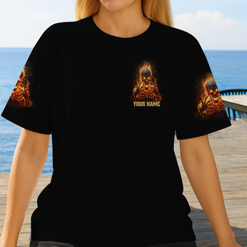 My Give A F Is Broken - Personalized Skull All Over Shirt