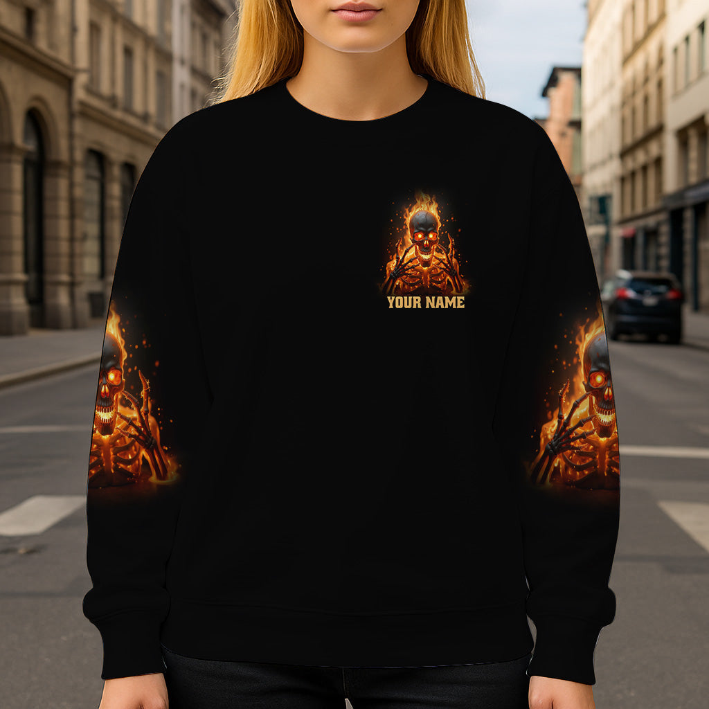 My Give A F Is Broken - Personalized Skull All Over Shirt