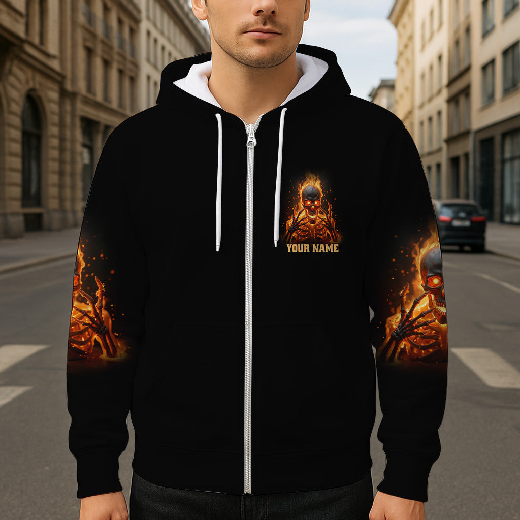 My Give A F Is Broken - Personalized Skull All Over Shirt