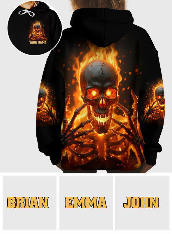 My Give A F Is Broken - Personalized Skull All Over Shirt