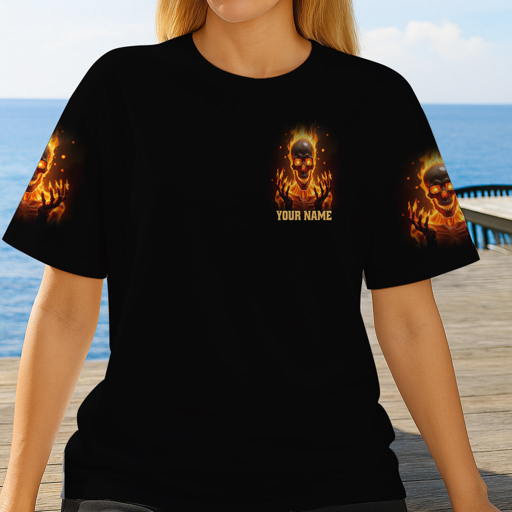 My Give A F Is Broken - Personalized Skull All Over Shirt