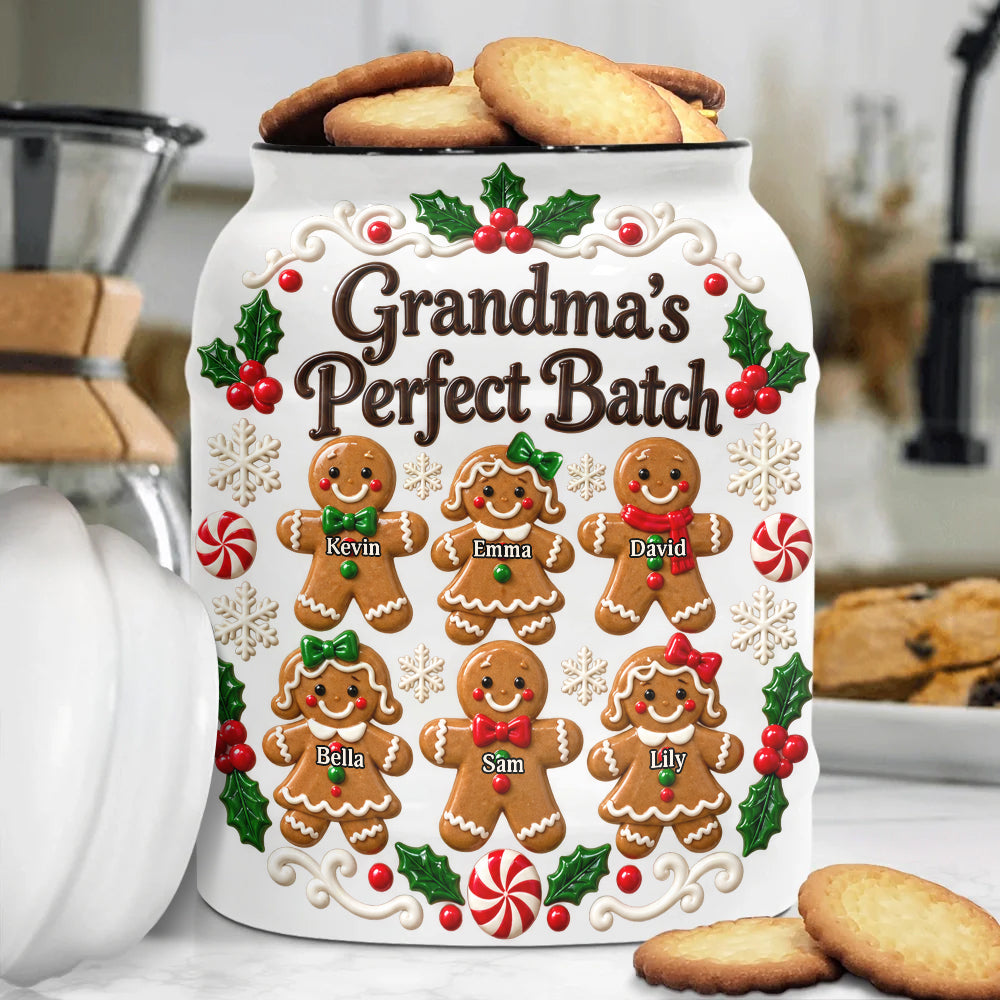Grandma's Perfect Batch - Personalized Grandma Cookie Jar