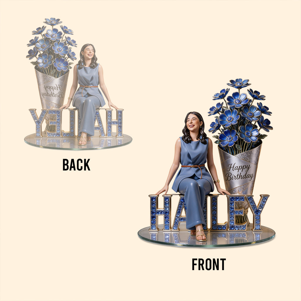 Custom Any Photo Perfect Birthday Gift - Personalized Birthday Custom Shaped Acrylic Plaque