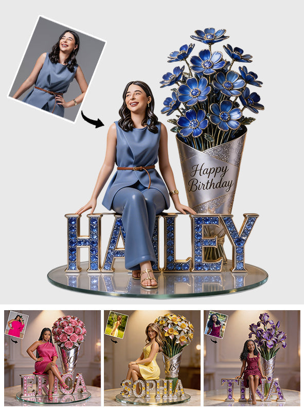 Custom Any Photo Perfect Birthday Gift - Personalized Birthday Custom Shaped Acrylic Plaque