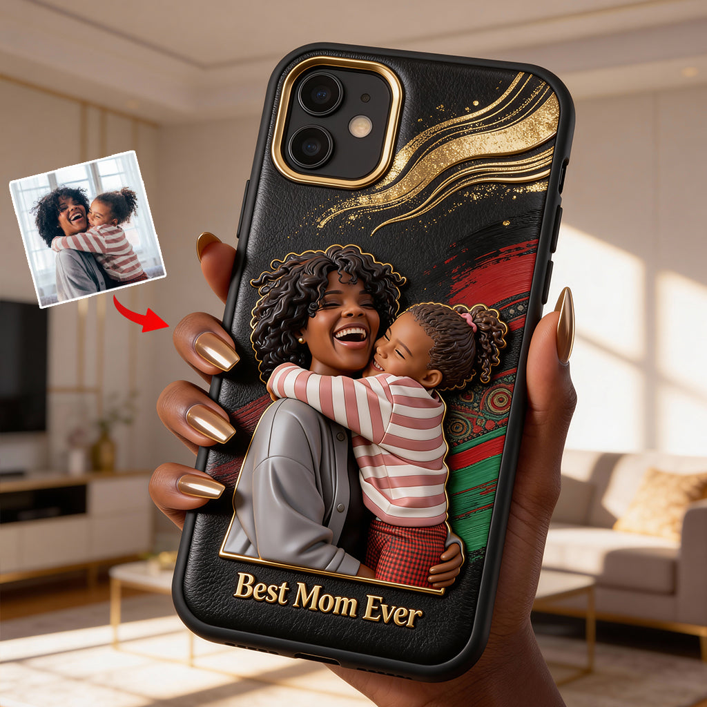 Black Pride, Black History Month - Personalized African American Leather Phone Case