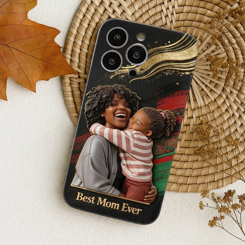 Black Pride, Black History Month - Personalized African American Leather Phone Case