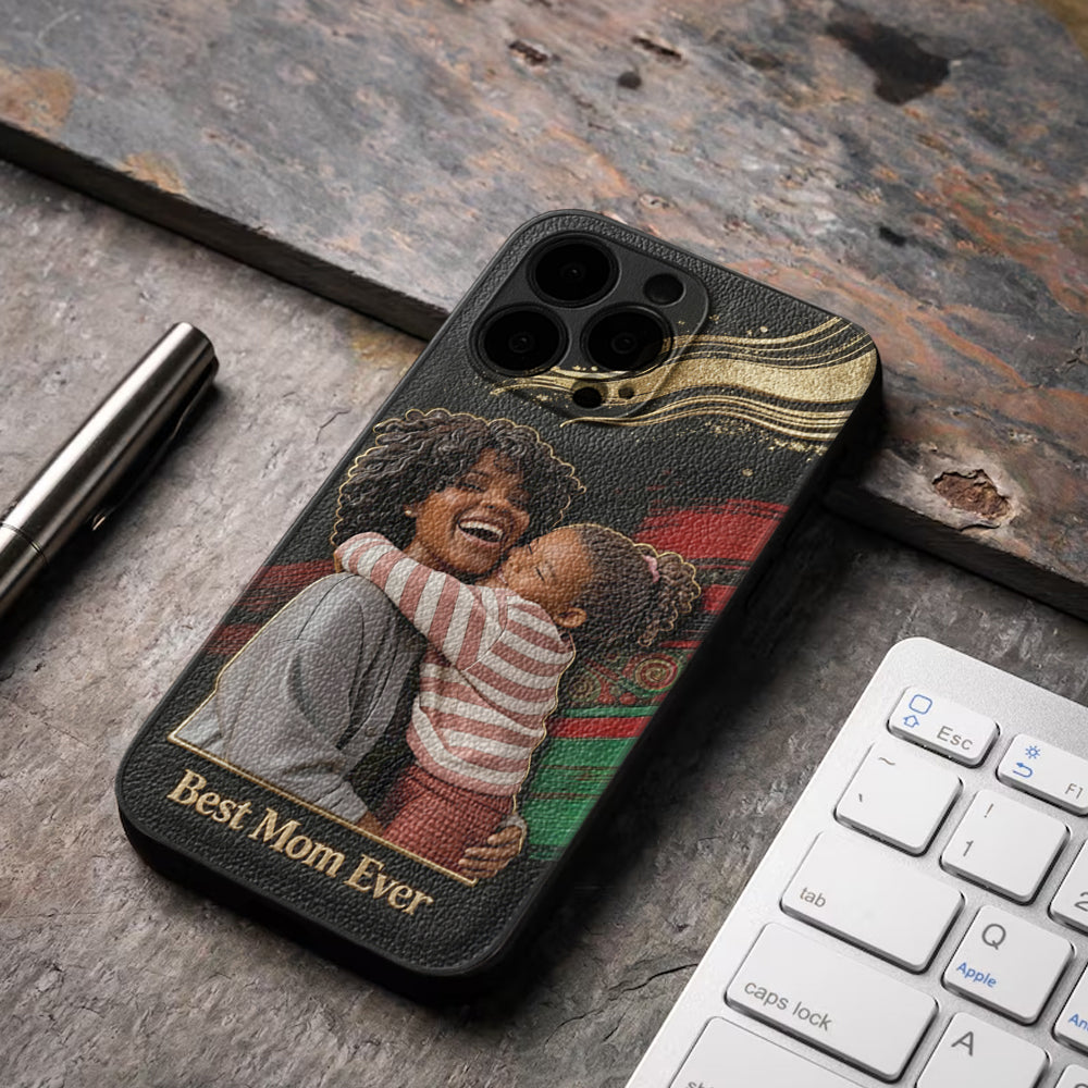 Black Pride, Black History Month - Personalized African American Leather Phone Case