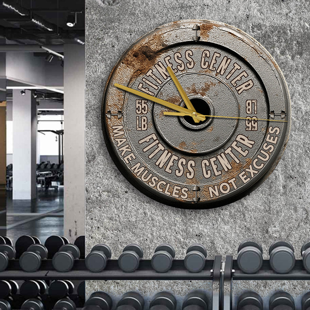No Pain No Gain - Personalized Fitness Wall Clock