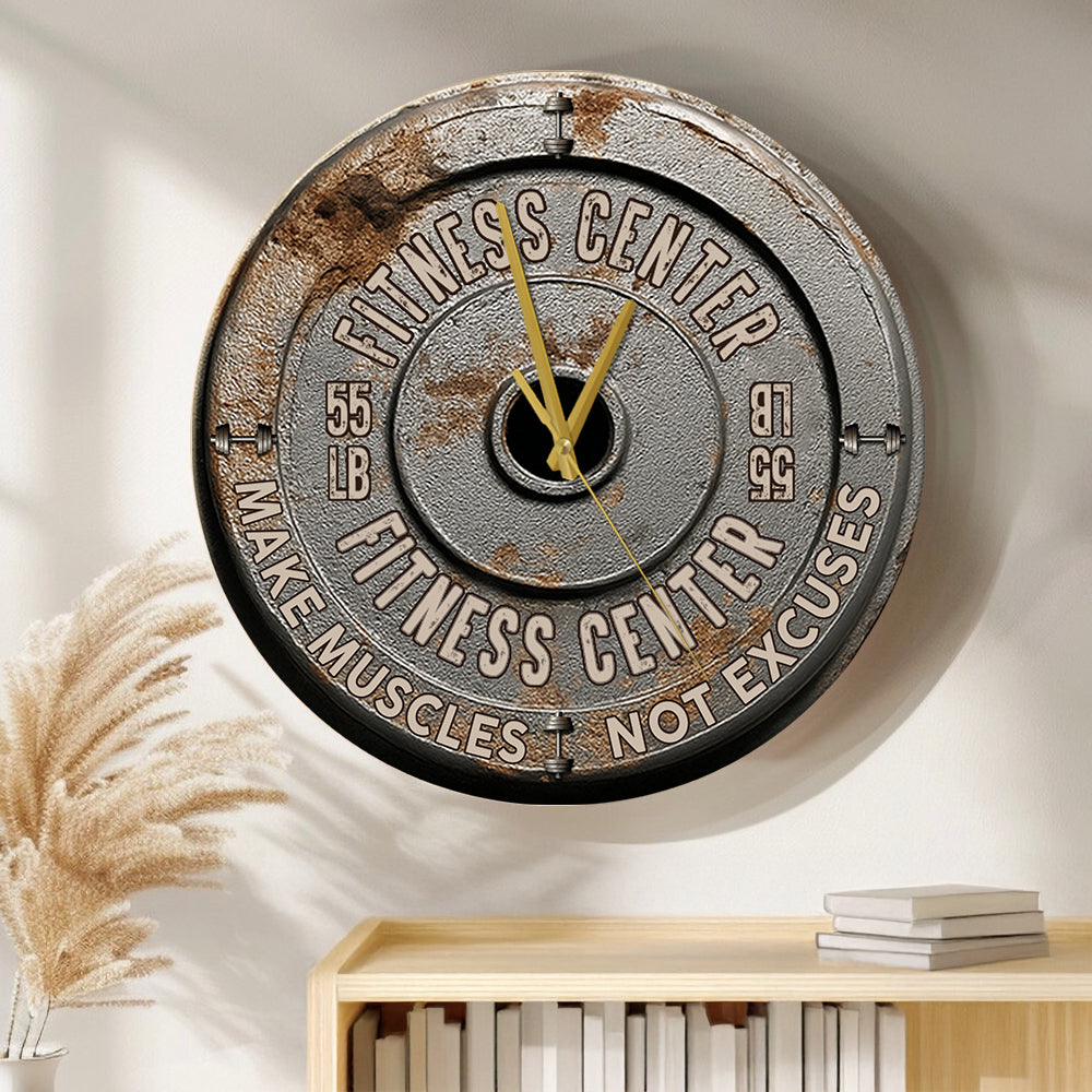 No Pain No Gain - Personalized Fitness Wall Clock