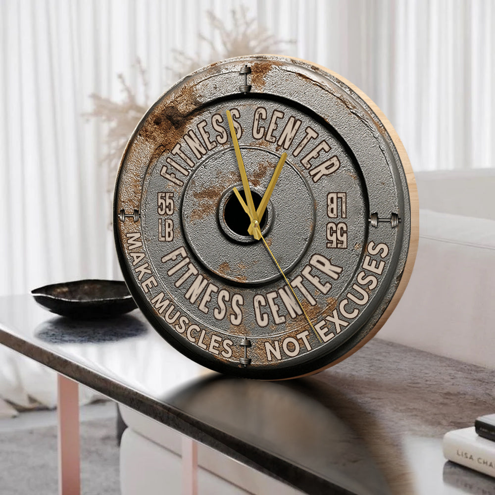 No Pain No Gain - Personalized Fitness Wall Clock