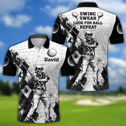 Look For Balls - Personalized Golf Polo Shirt