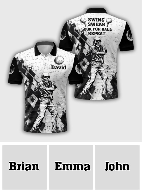 Look For Balls - Personalized Golf Polo Shirt