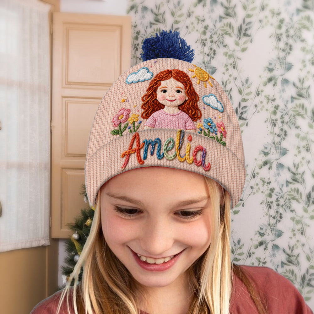 My Name, My Little World - Personalized Kid Beanie Hat