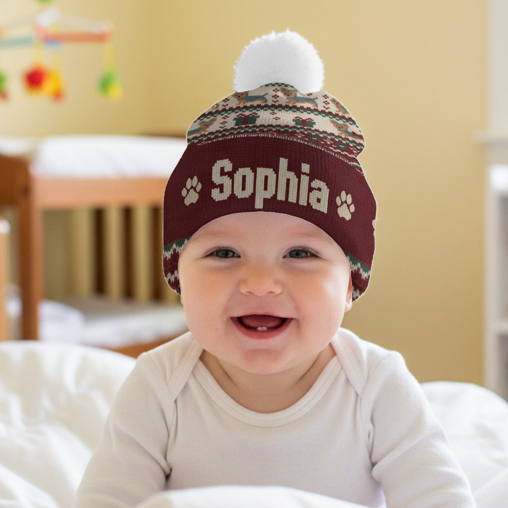 Cute Dog - Personalized Dog Beanie Hat