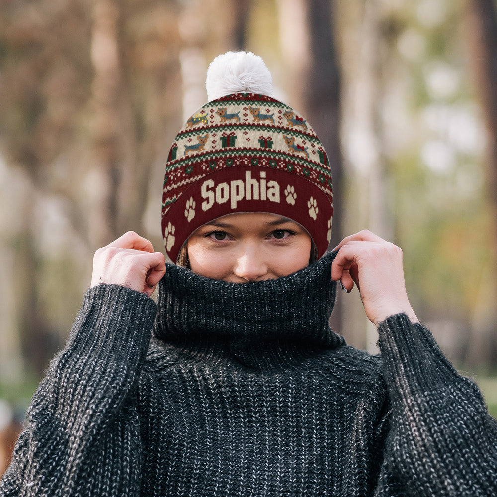 Cute Dog - Personalized Dog Beanie Hat