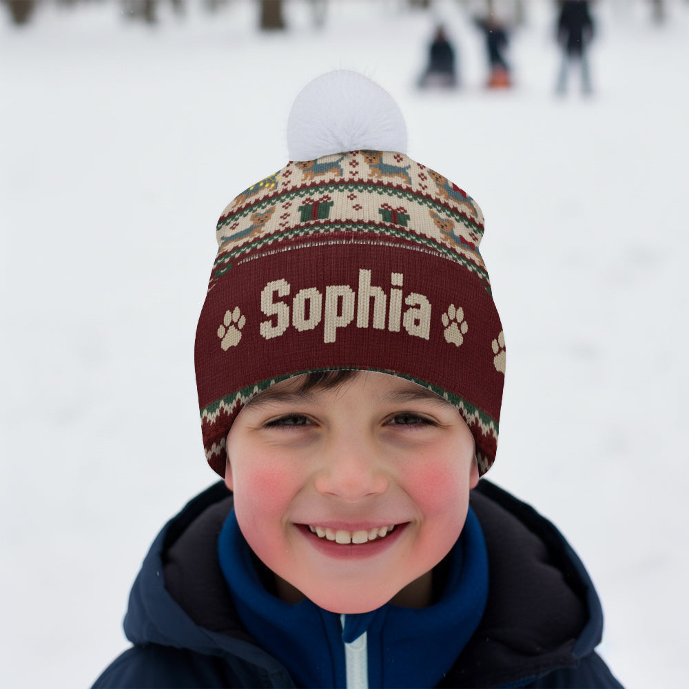 Cute Dog - Personalized Dog Beanie Hat