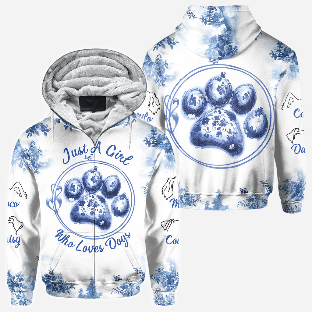 Just A Girl Who Loves Dog - Personalized Dog All Over Shirt