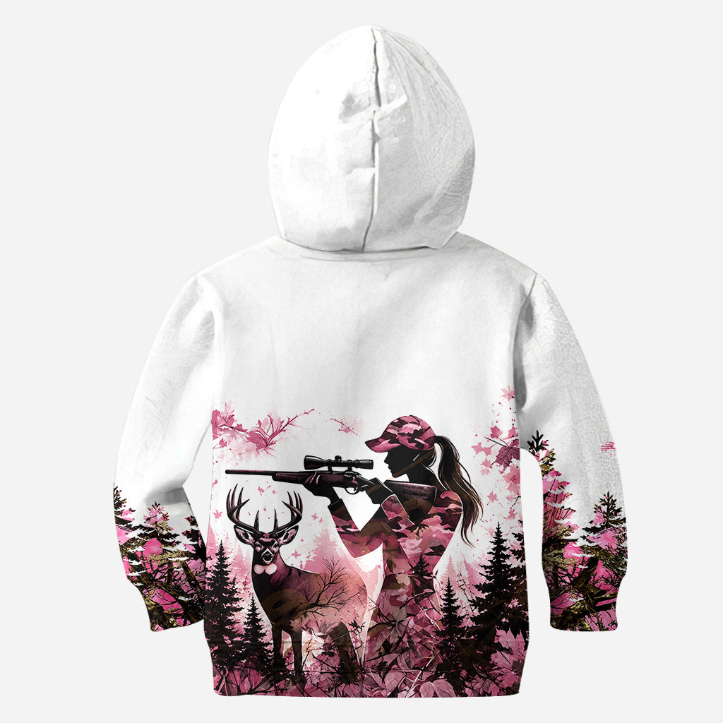 Pretty In Pink Dangerous In Camo - Personalized Hunting Hoodie and Leggings