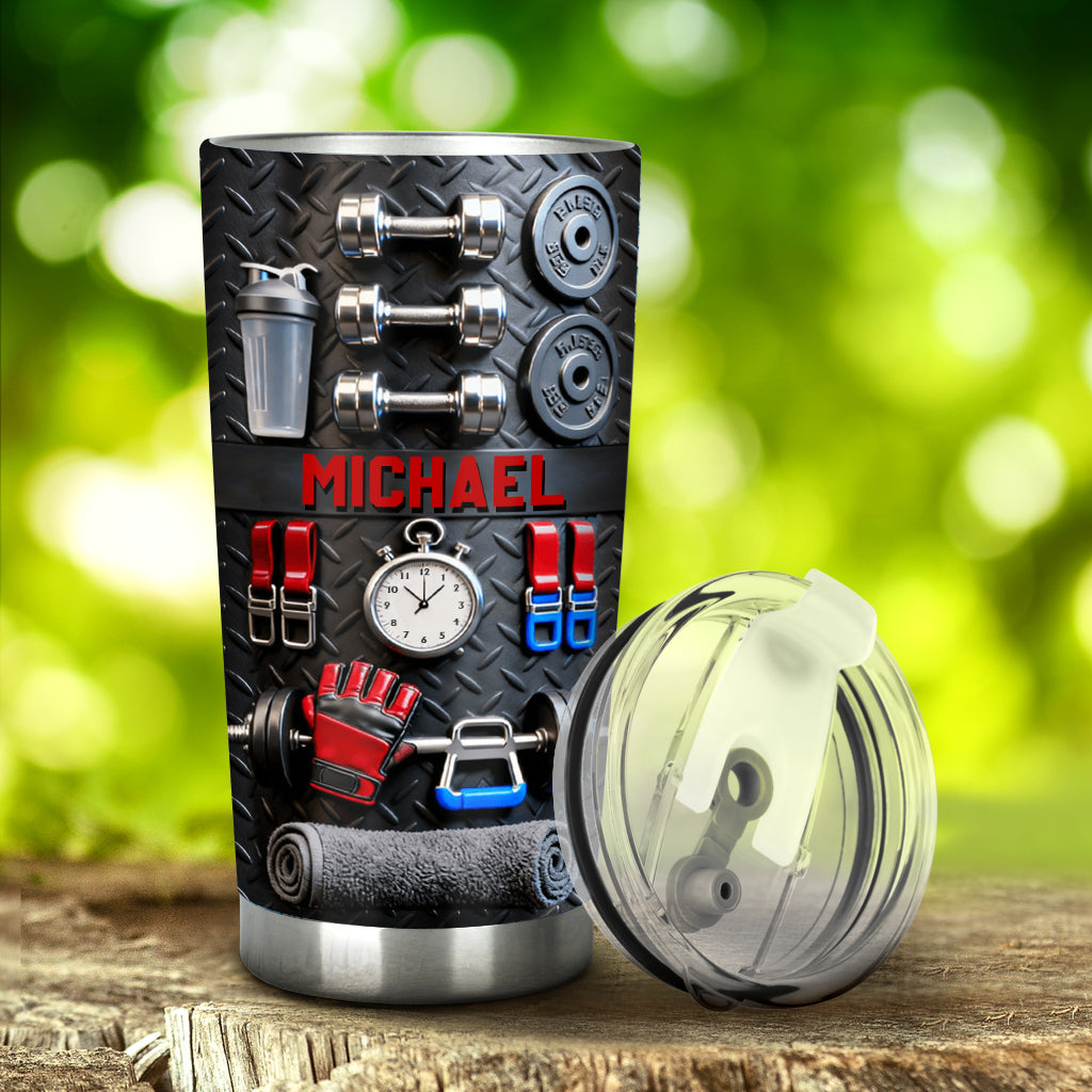 No Pain No Gain - Personalized Fitness Tumbler