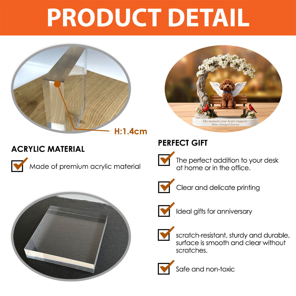 Mine Changed - Personalized Dog Custom Shaped Acrylic Plaque