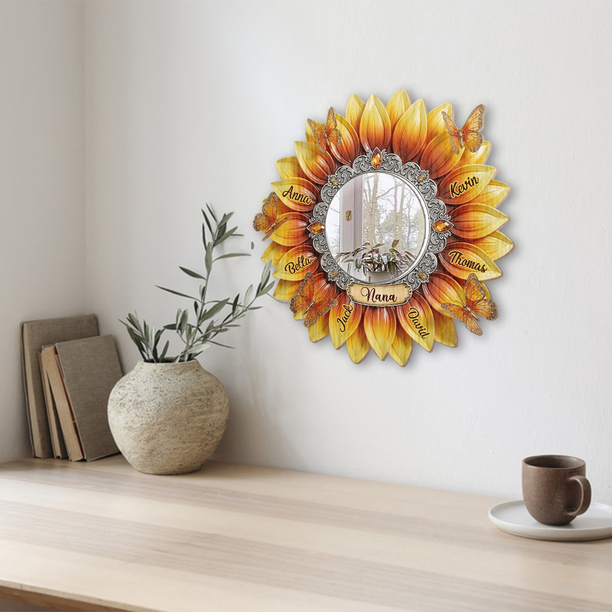 Best Grandma Ever - Personalized Grandma Wall Hanging Mirror