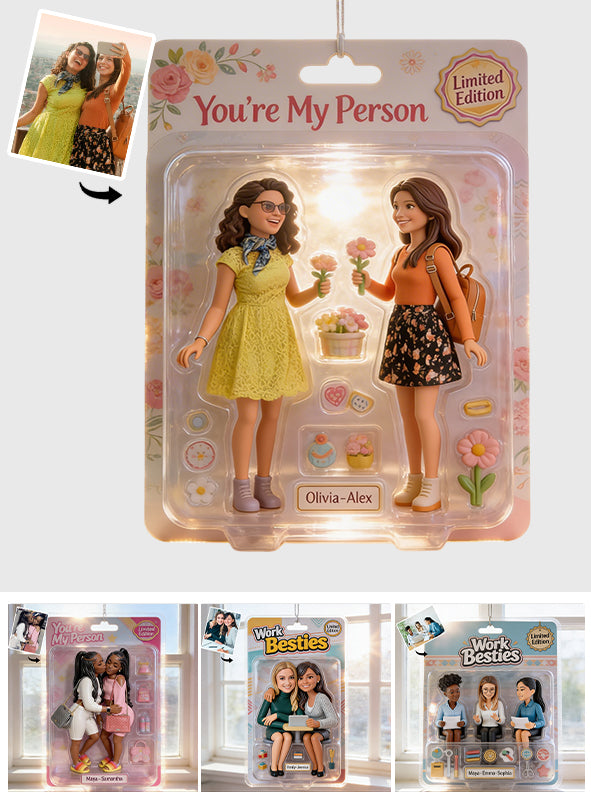 Any Photo, Any Theme - Gifts For Her, For Best Friends - Personalized Colleague Window Hanging Suncatcher Ornament