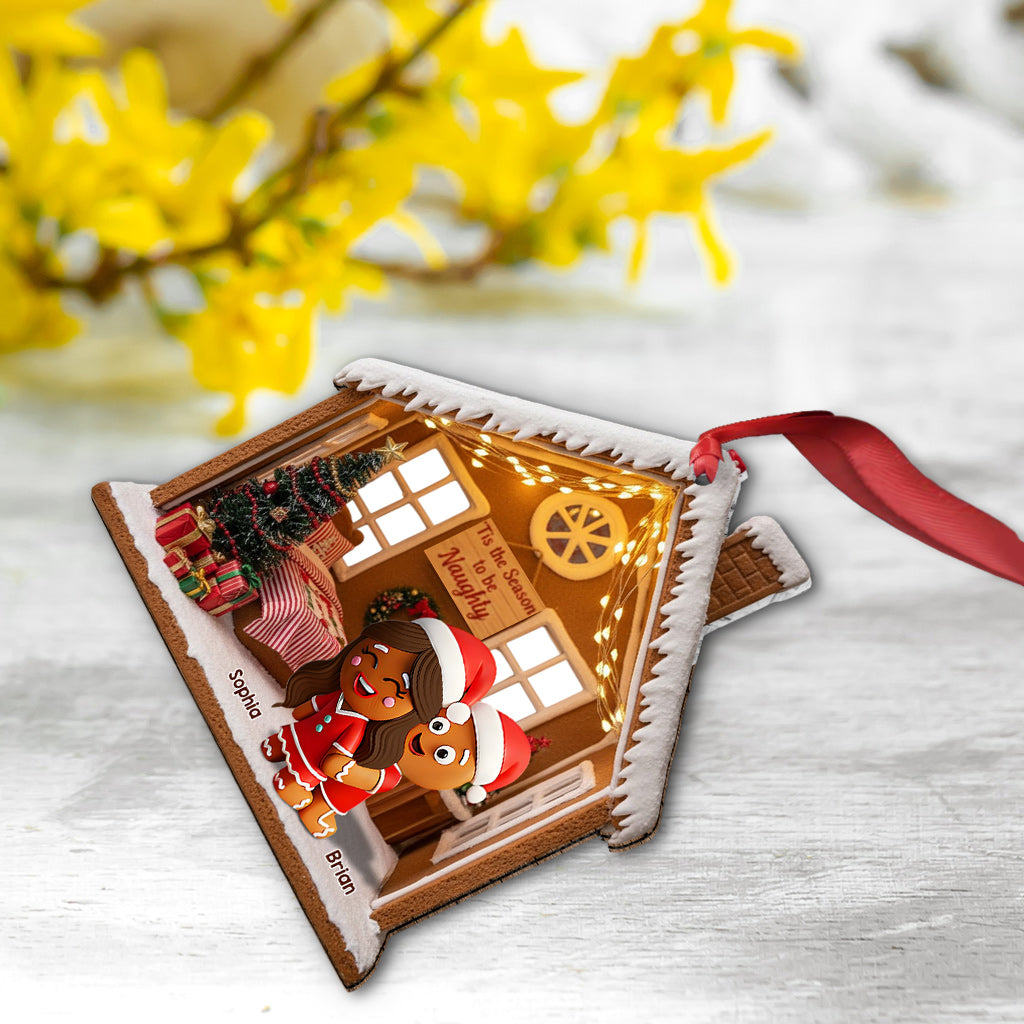 Til The Season To Be Naughty - Personalized Couple Ornament