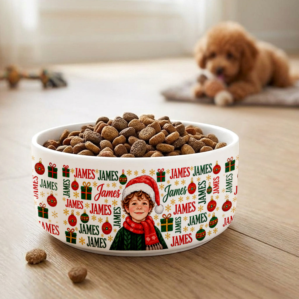 Beautiful Christmas Cereal Bow Gift For Kids - Personalized Kid Ceramic Bowl