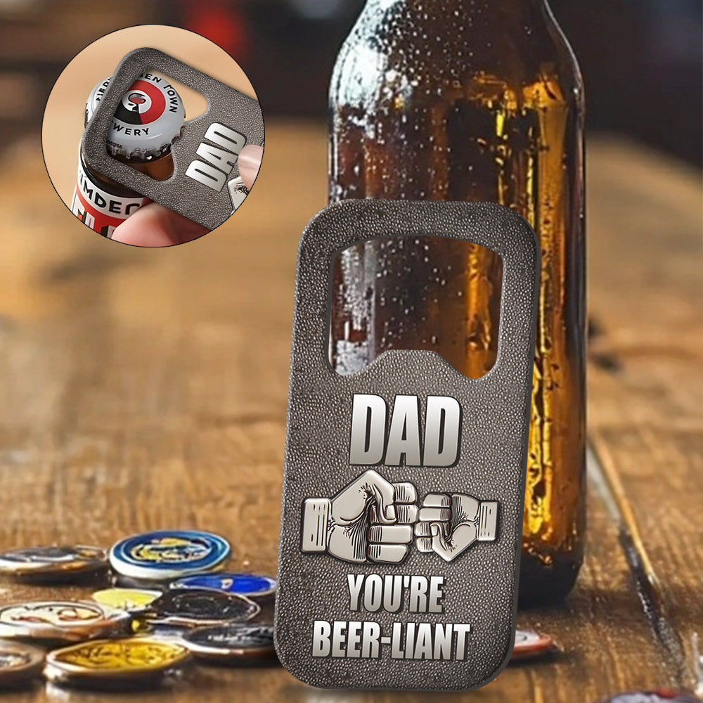 Father & Child Best Friend Forever - Personalized Father Bottle Opener