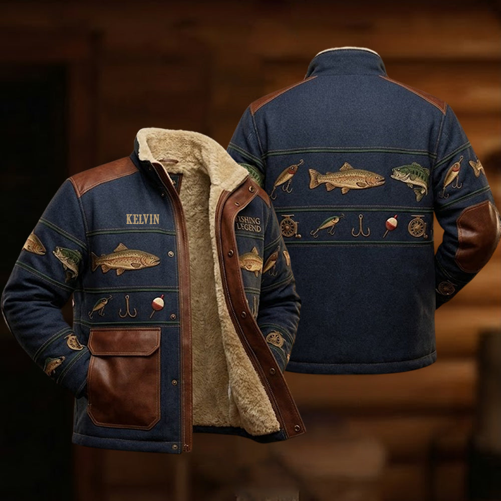 Fishing Legend - Personalized Fishing Zip Jacket