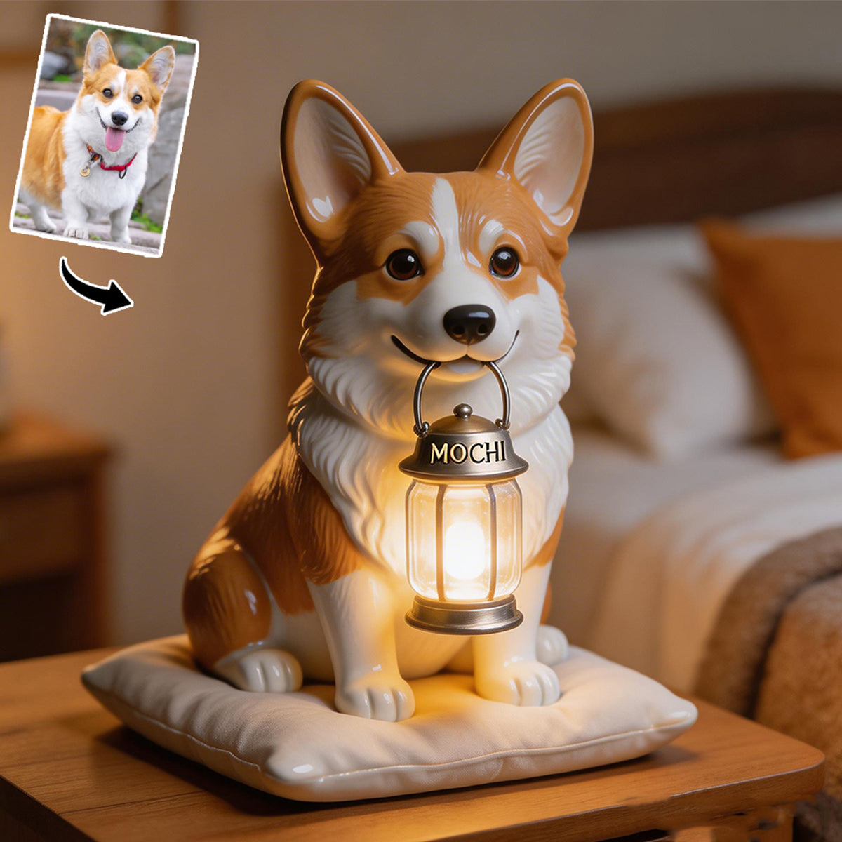 Custom Any Photo - Personalized Dog Acrylic LED Night Light
