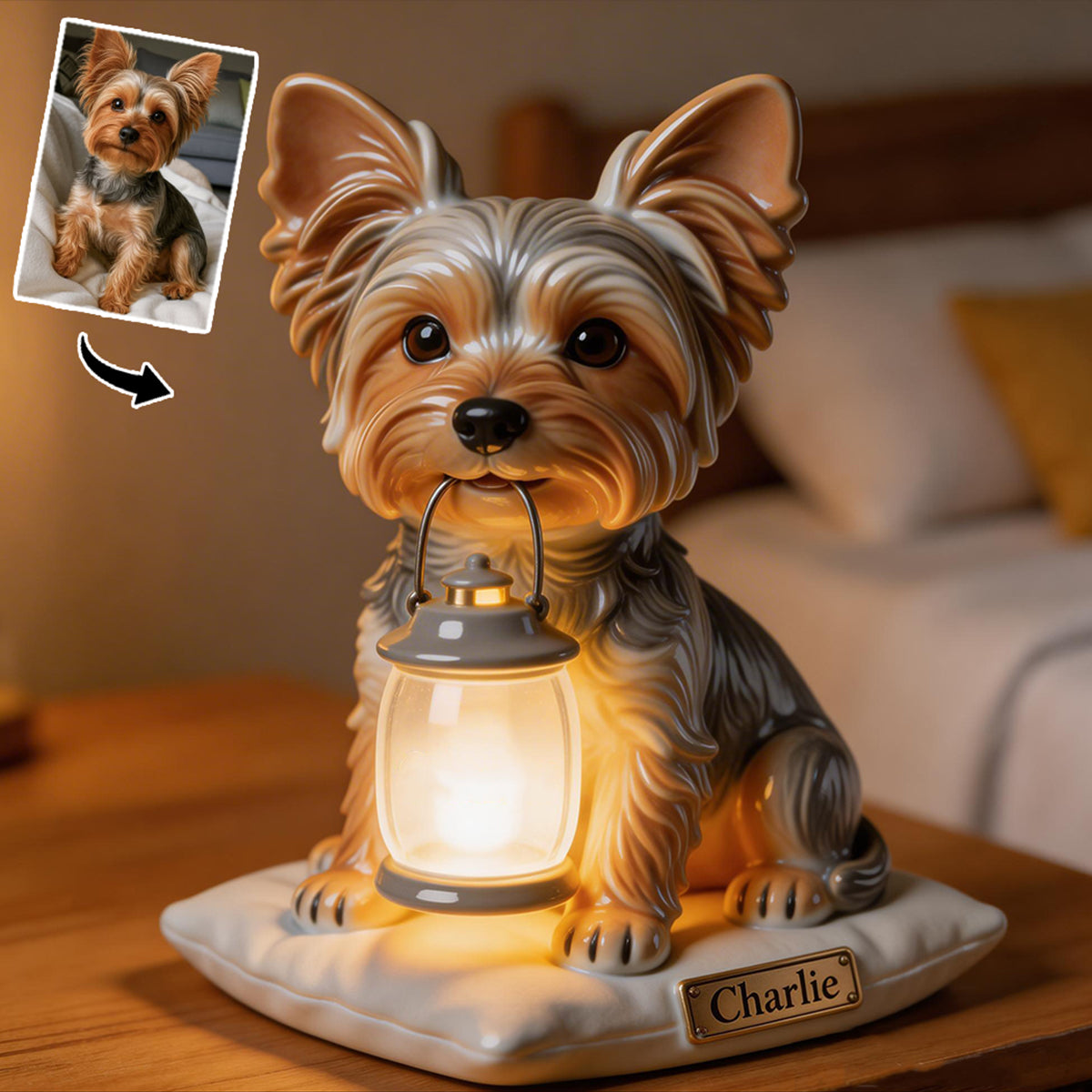 Custom Any Photo - Personalized Dog Acrylic LED Night Light
