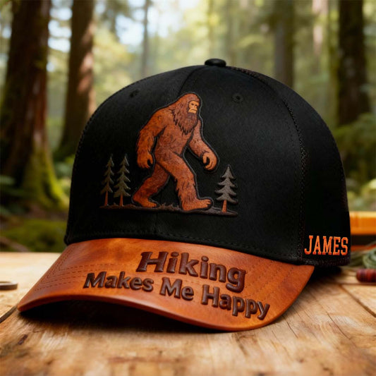 Hiking Makes Me Happy - Personalized Hiking Classic Cap