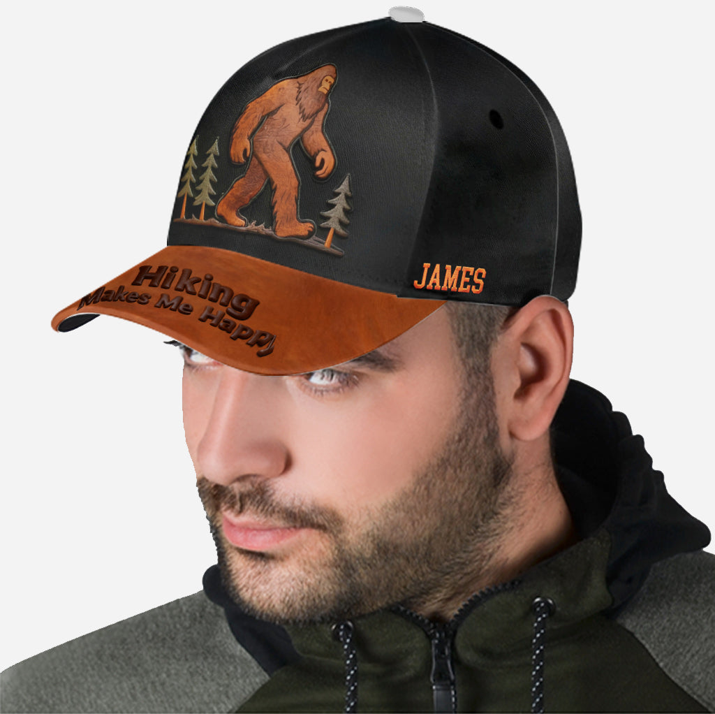 Hiking Makes Me Happy - Personalized Hiking Classic Cap