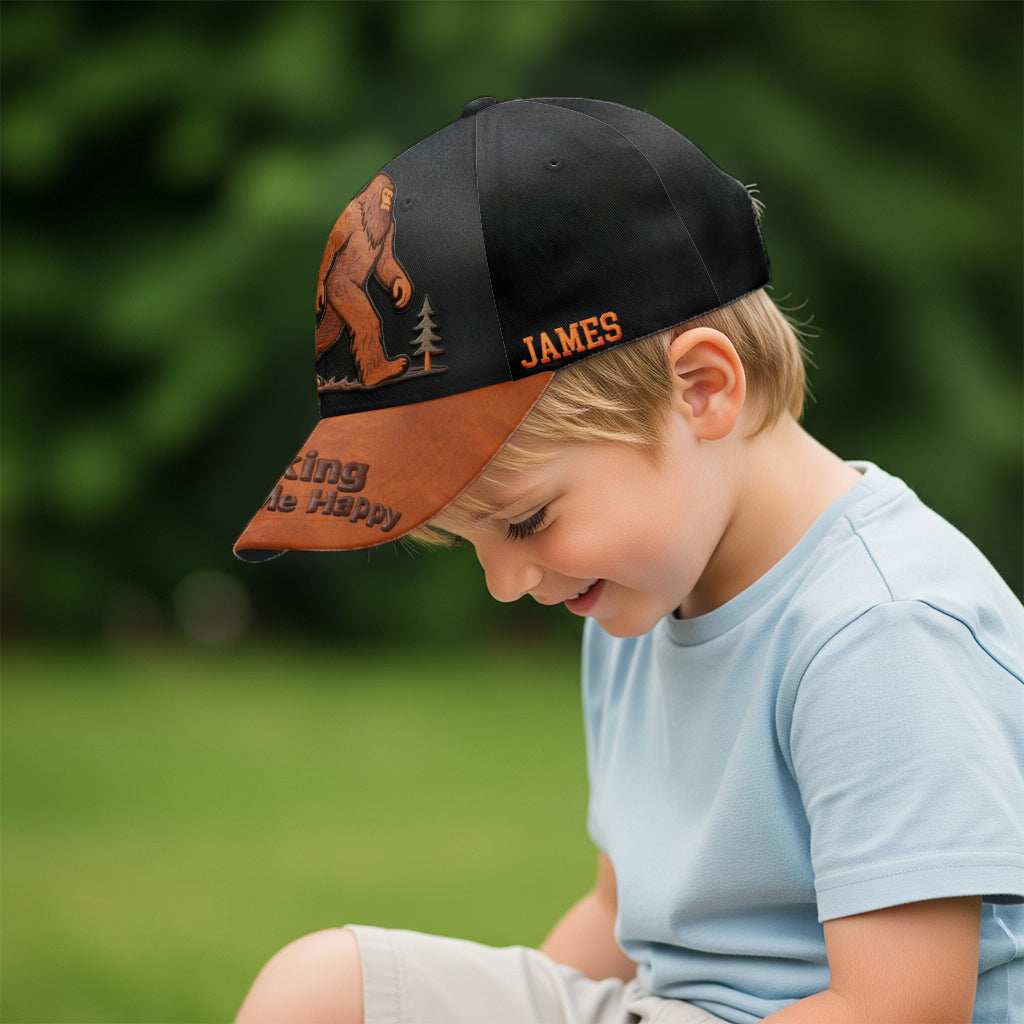 Hiking Makes Me Happy - Personalized Hiking Classic Cap