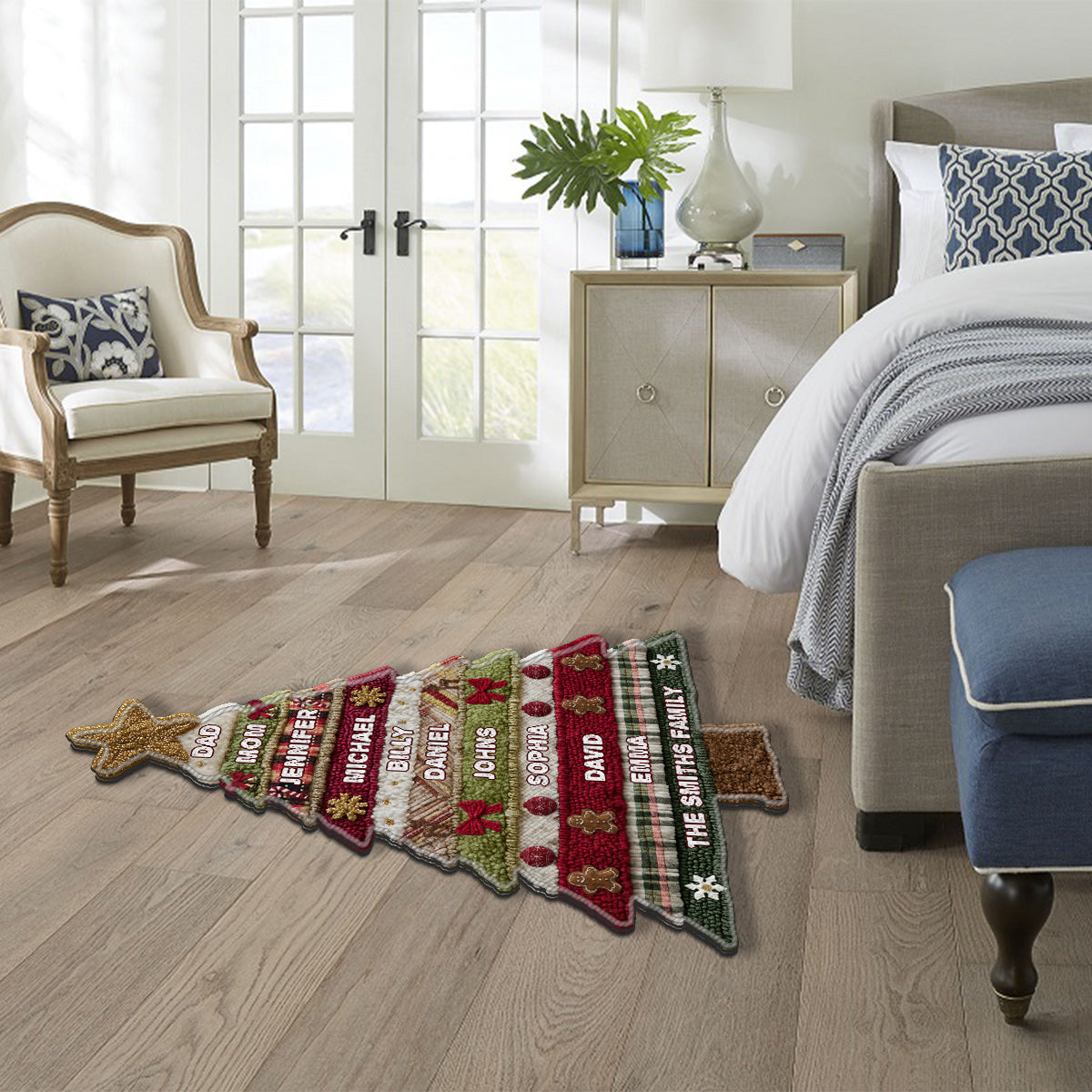 Merry Christmas - Personalized Family Non-Slip Tufted Rug