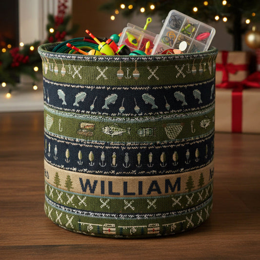 Hooked on Fishing - Personalized Fishing Storage Basket
