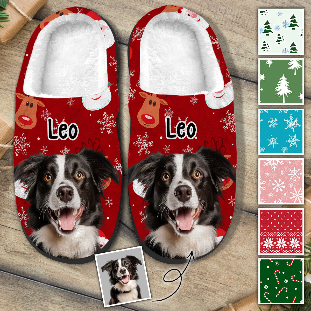 Custom Pet Photo Slippers - Personalized Dog Slippers